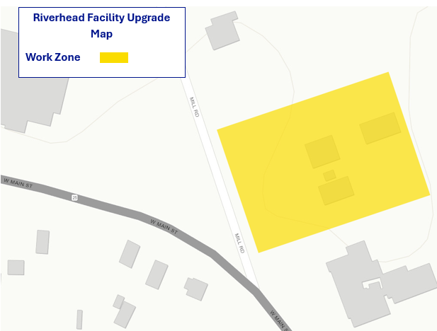 Riverhead Facility Upgrade Map