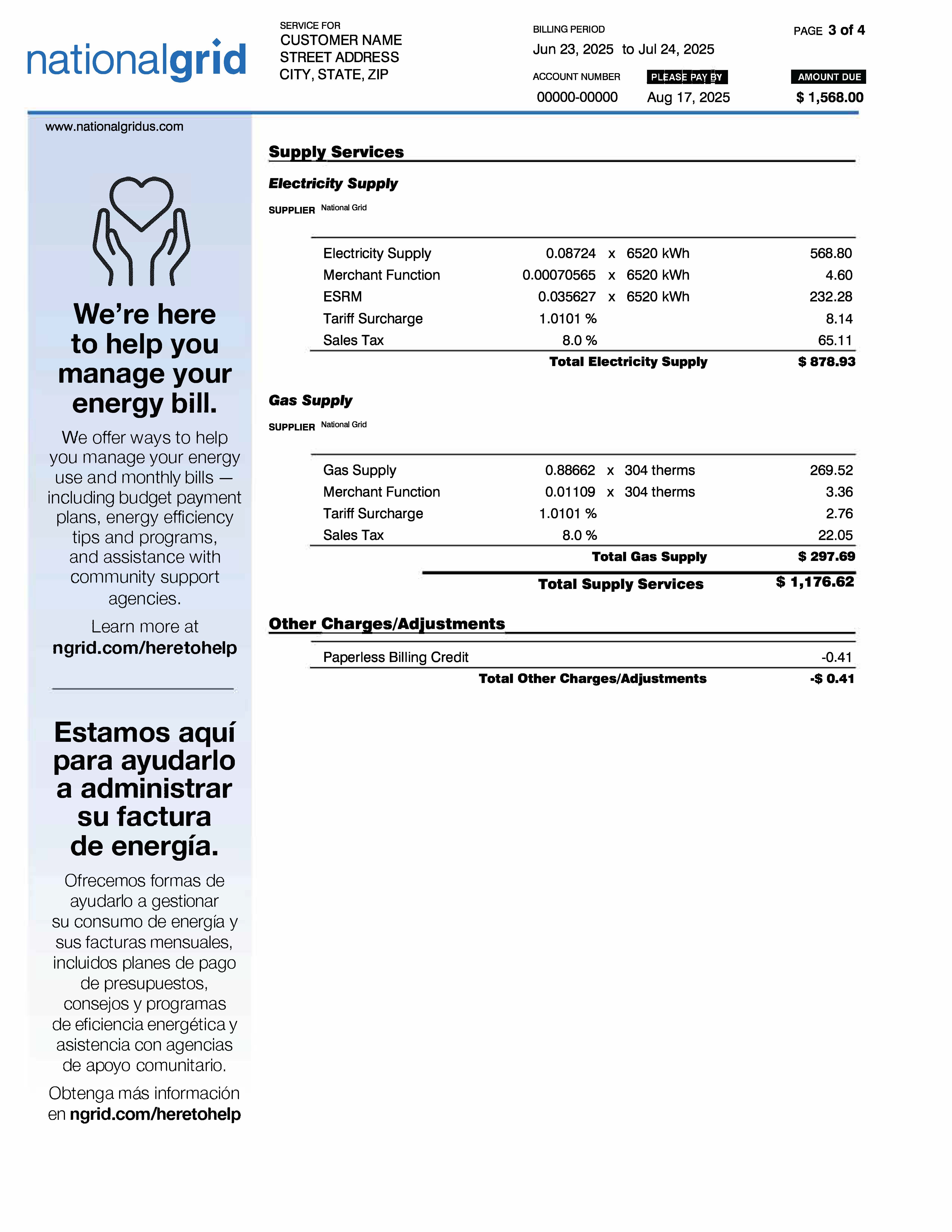 Budget Electric Bill - Page 3
