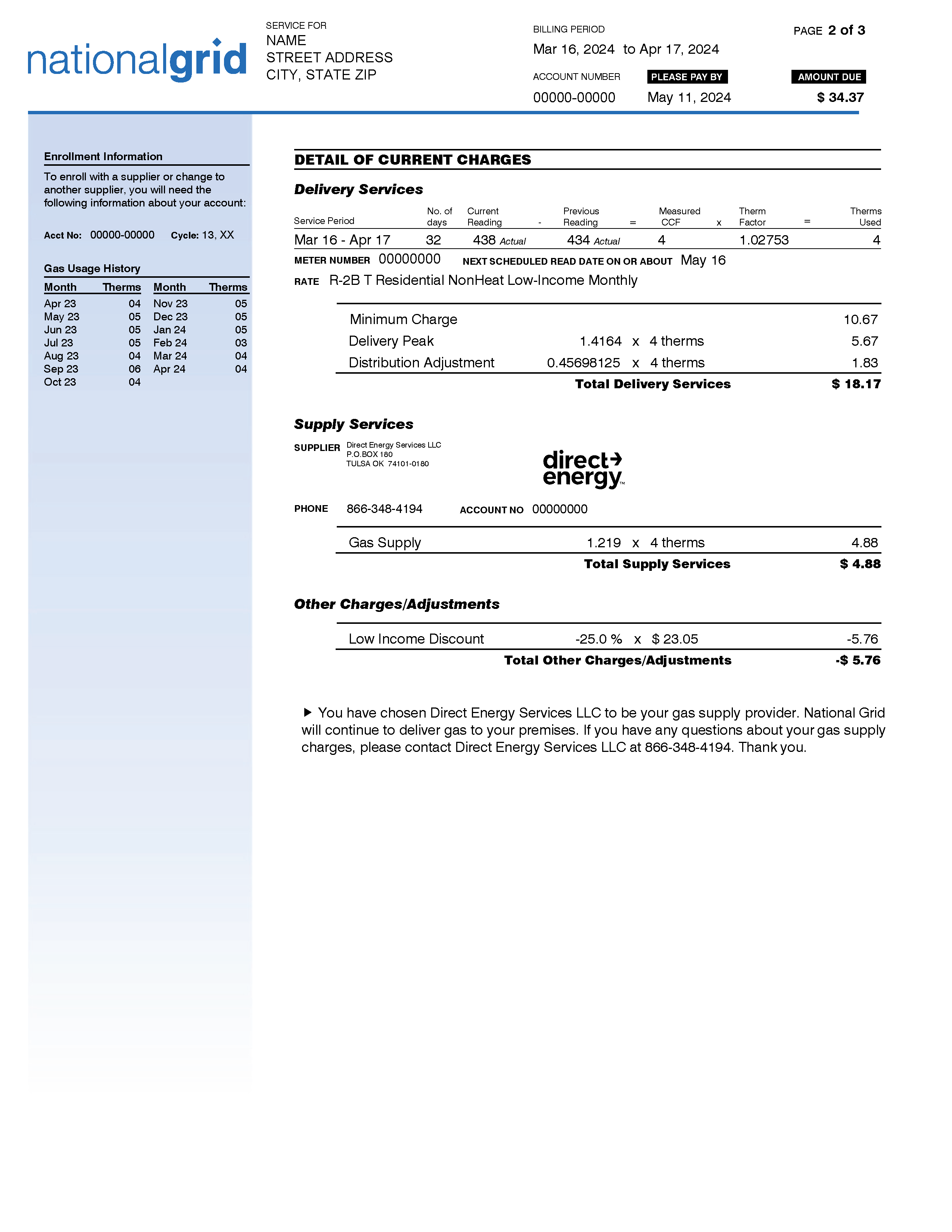 ESCO Bill - Page 2
