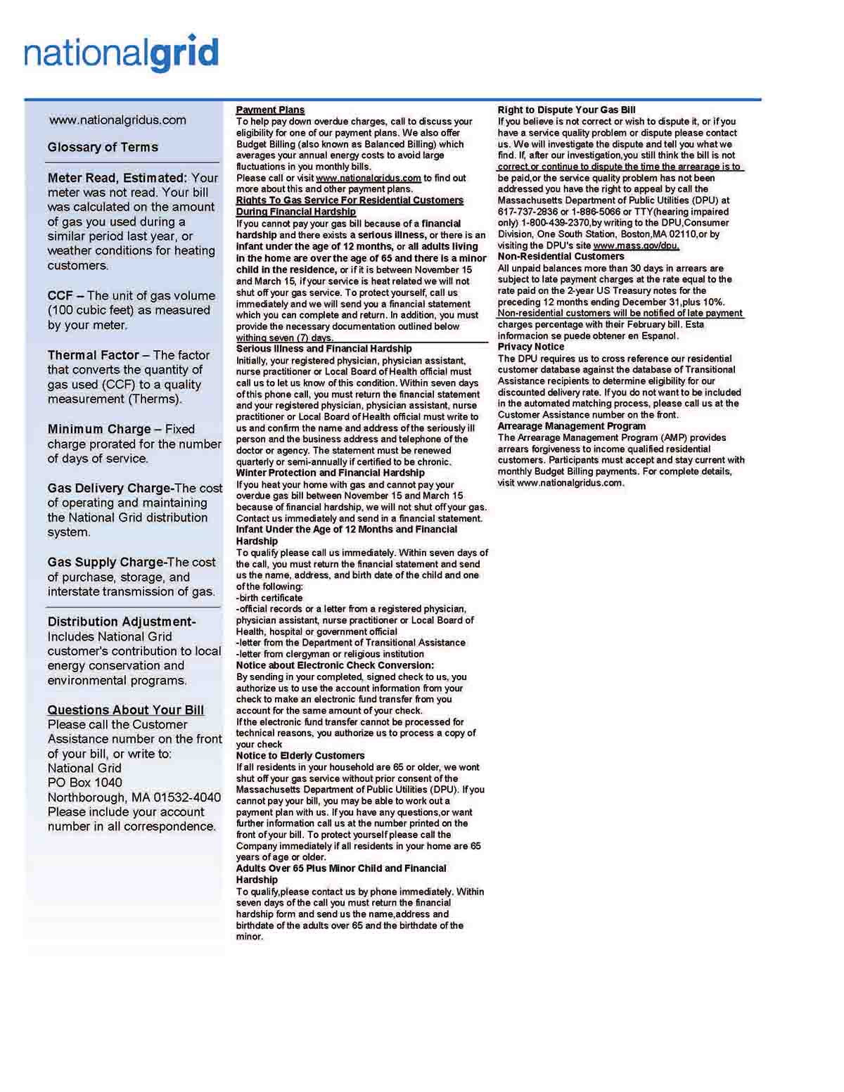 Basic Bill - Page 3