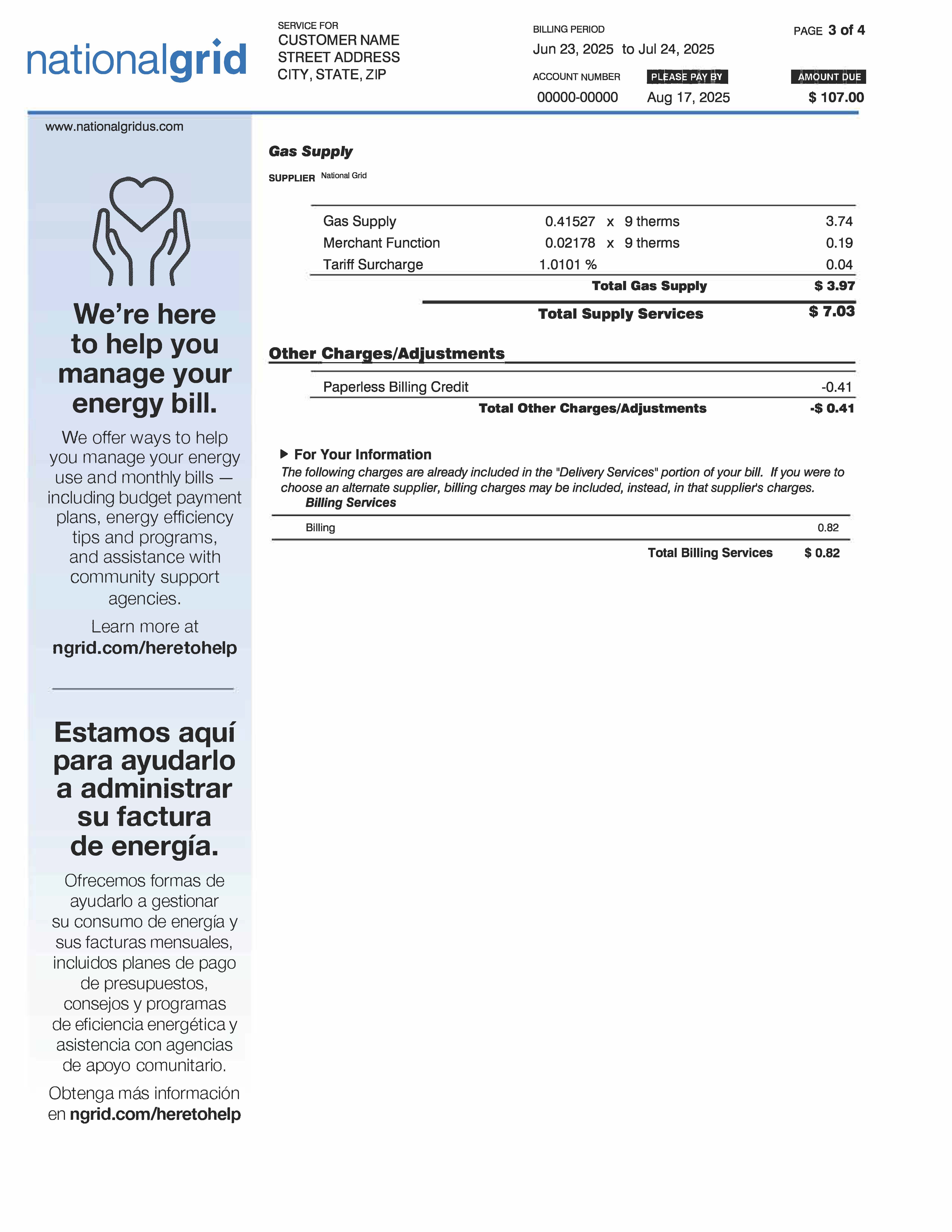 Budget Electric Bill - Page 3