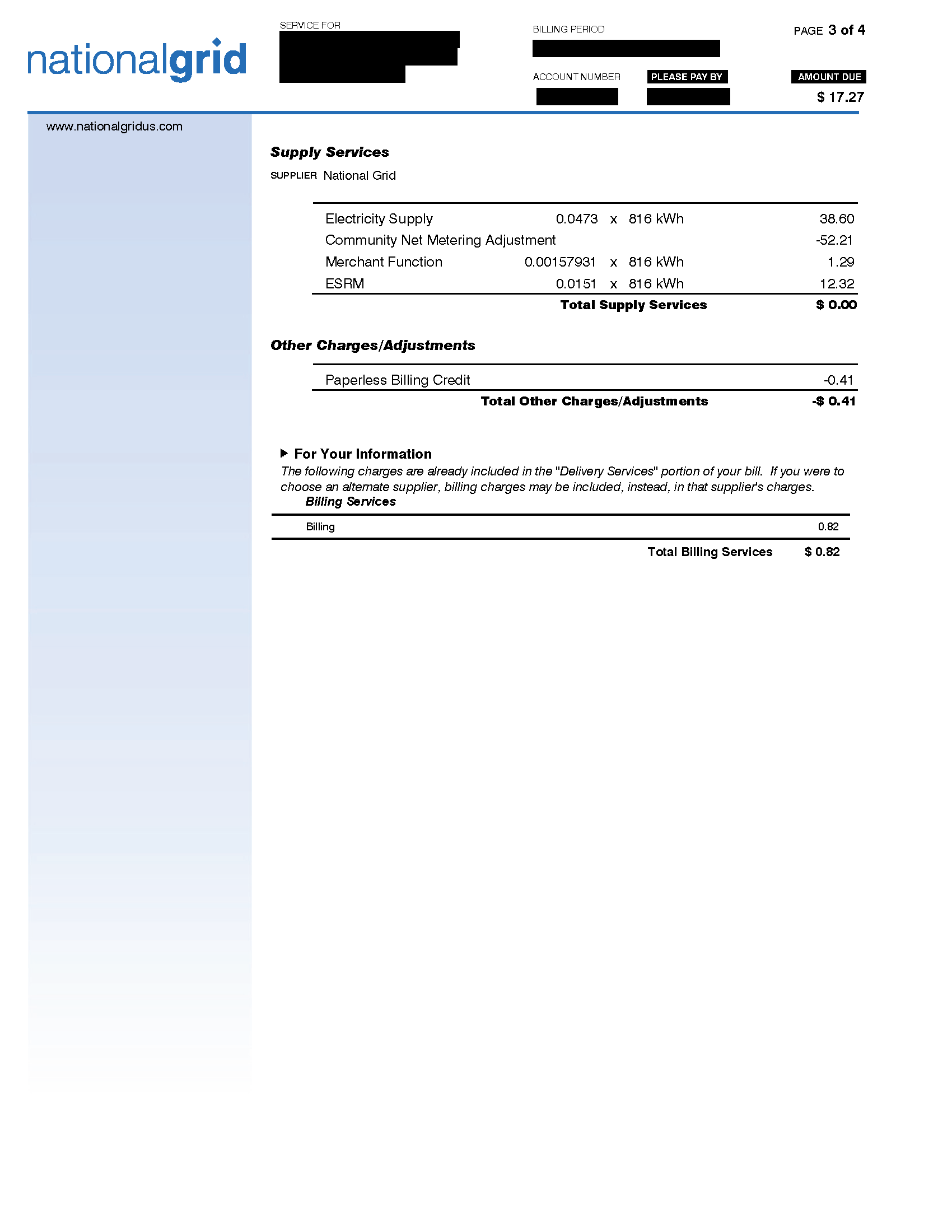 Community Solar Bill - P.3